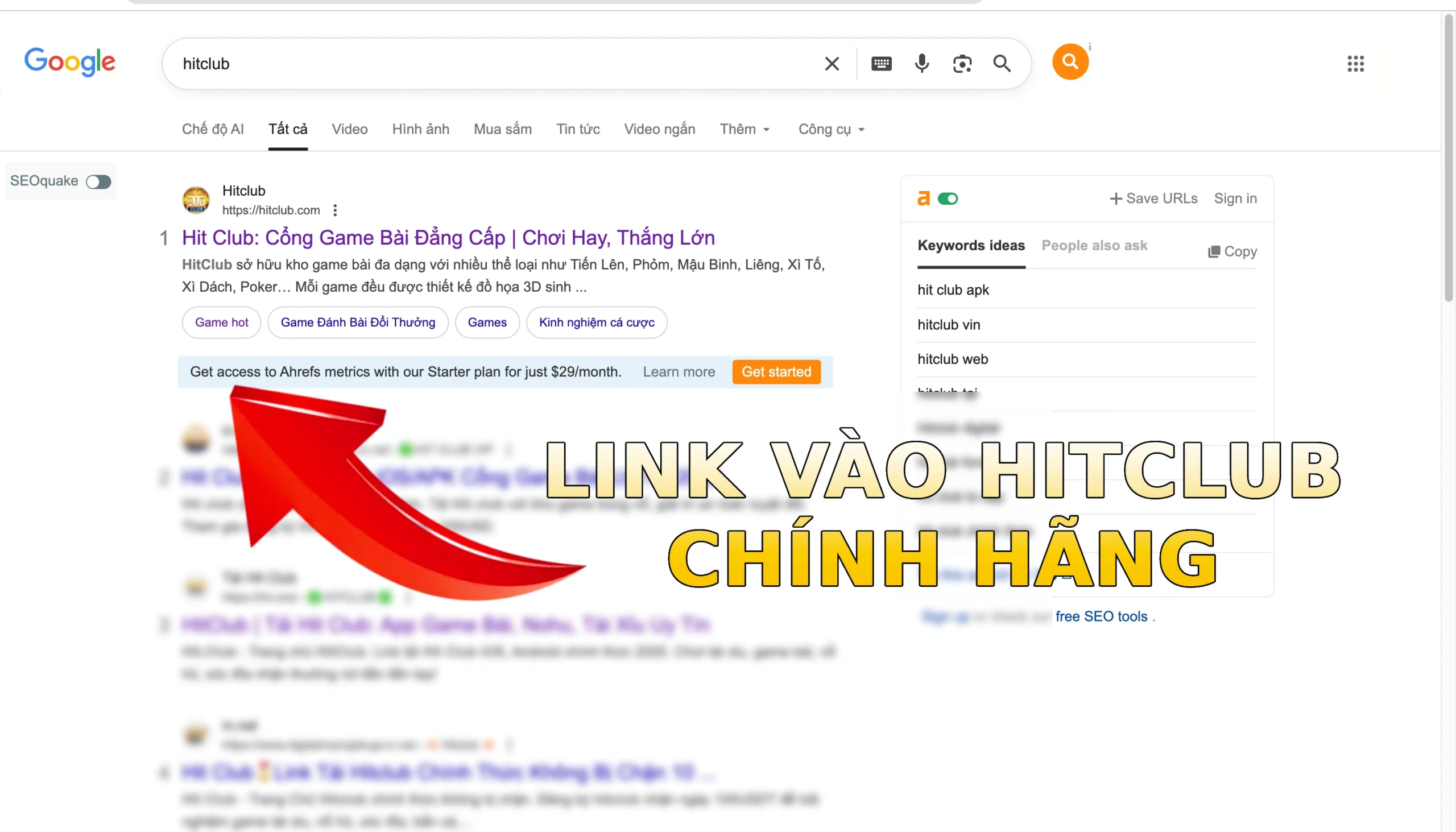 HITCLUB cảnh báo lừa đảo mạo danh 2 Link vào Hitclub chính hãng