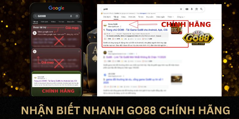 Hướng Dẫn Phân Biệt GO88 Thật Giả Chuẩn Nhất 2025 4 Hướng dẫn nhìn nhận trang GO88 chính hãng